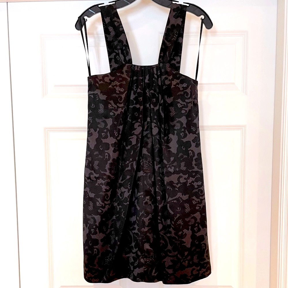 Banana Republic silk damask print dress